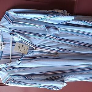 Blue Mood blue stripe SS top NWT size 3X